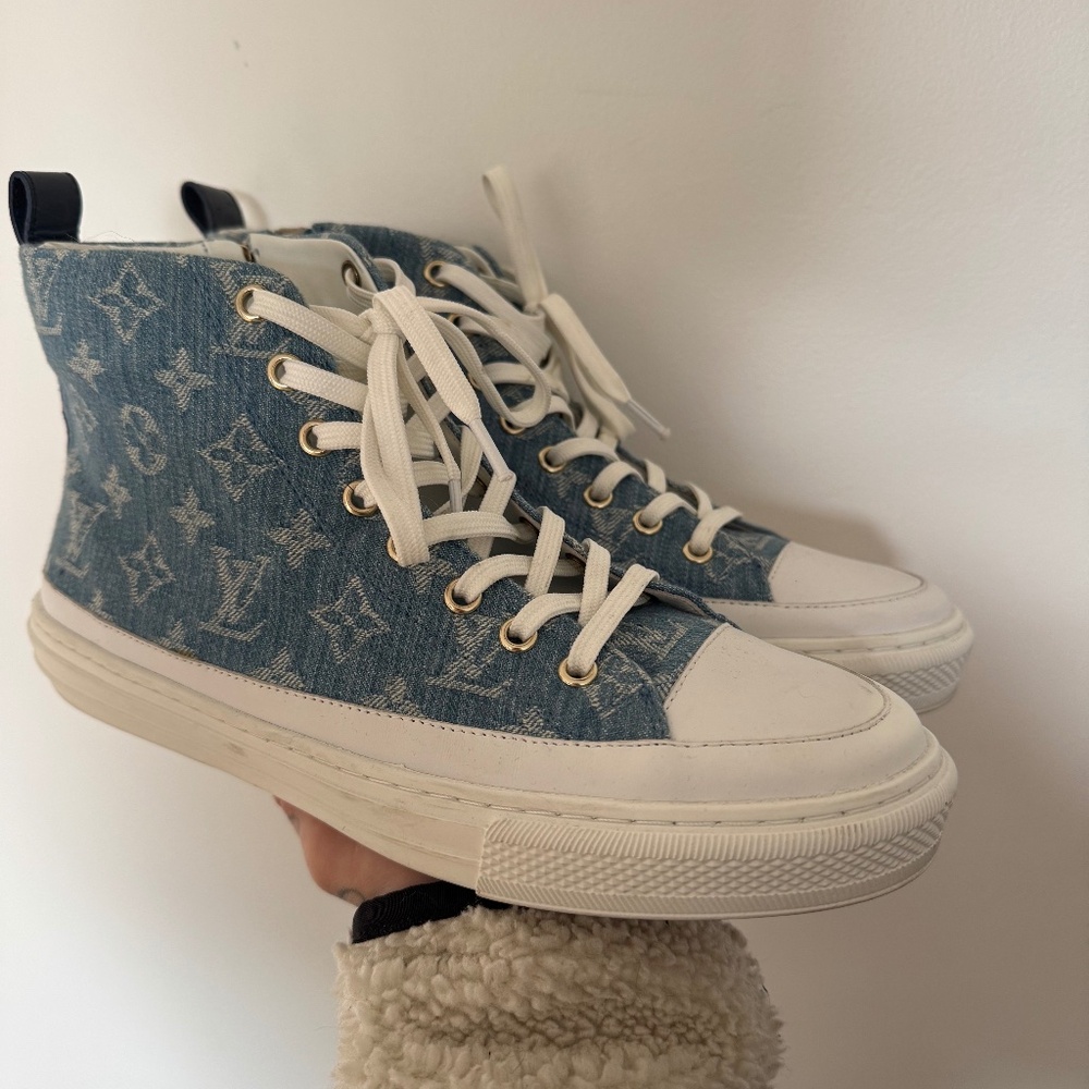 Louis Vuitton Tattoo Sneaker Boot – Monogram Denim